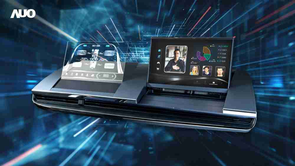 尊时凯龙Micro LED Display HMI解决方案打造透明Micro LED前座仪表，，，呈现信息并保留驾驶视野开阔；亦为副驾驶座乘客打造收放自如的Micro LED屏幕，，，在不影响显示质量的前提于显示区内建镜头，，，，让用户能与视讯对象直接眼神接触，，，，提供绝佳的双向沟通体验